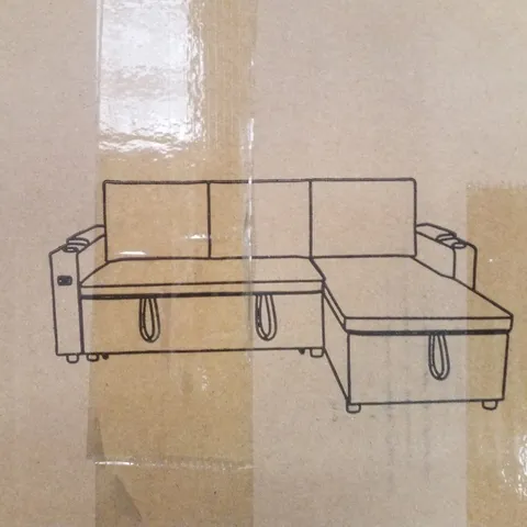 BOXED 4 SEATER SOFA BED (3 BOXES)