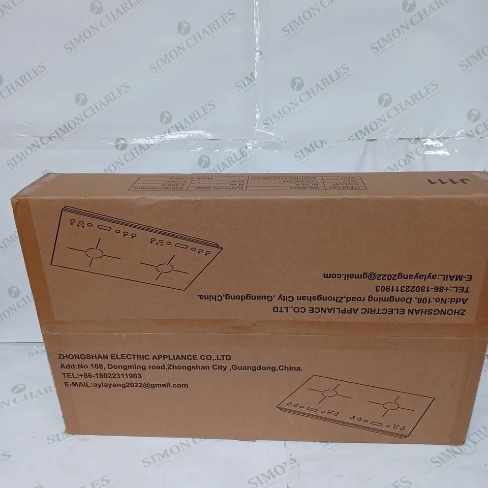 UNBRANDED ELECTRIC KITCHEN HOB, BLACK // MODEL: SK-B04T - COLLECTION ONLY
