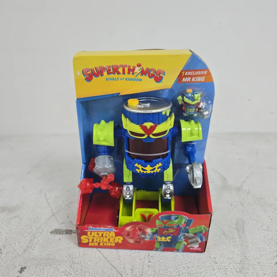 BOXED SUPERTHINGS RIVALS OF KABOOM ULTRA STRIKER MR KING