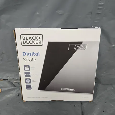BOXED BLACK + DECKER DIGITAL SCALE
