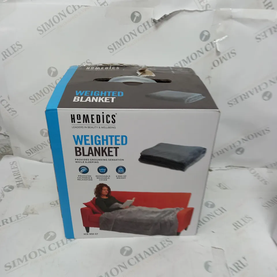 BOXED HOMEDICS WEIGHTED BLANKET