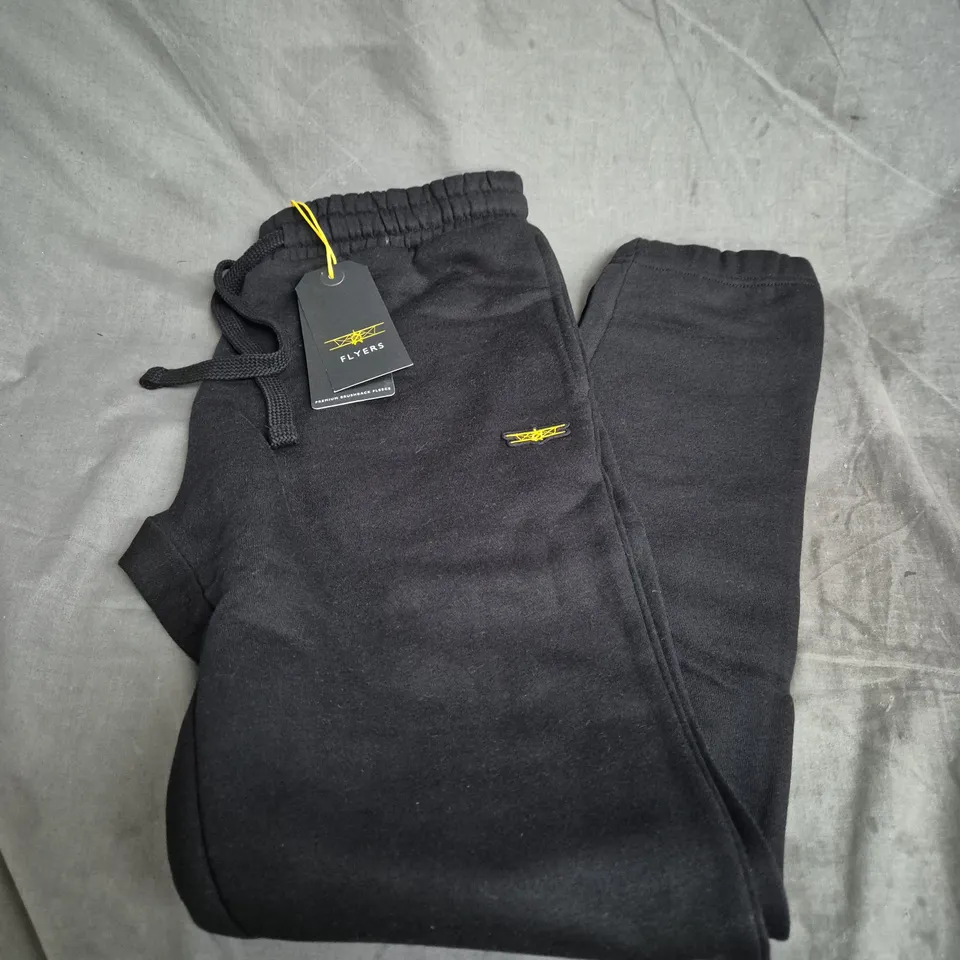 FLYERS CLOTHING SWEATPANTS – BLACK, UK SIZE S