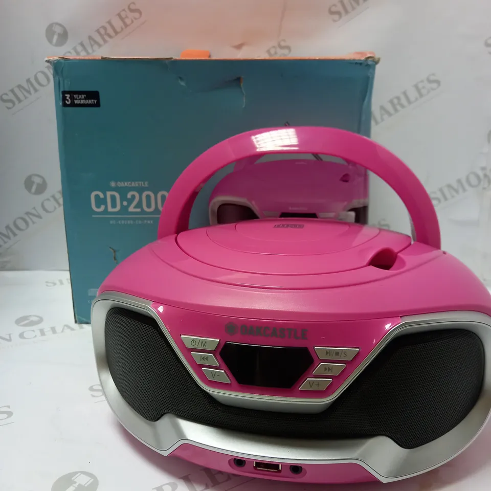 OAKCASTLE CD200 PORTABLE CD PLAYER BOOMBOX