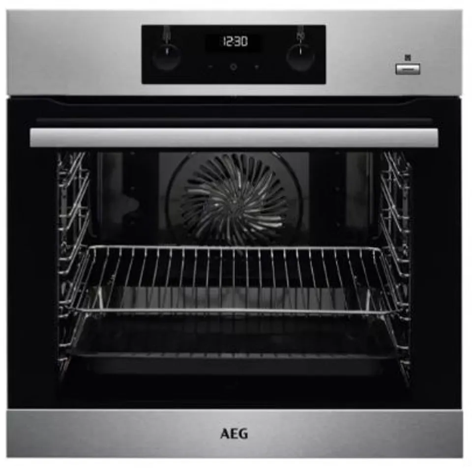AEG INTEGRATED STEAMBAKE ELECTRIC STEAM OVEN WITH SENSECOOK FOOD PROBE - STAINLESS STEEL Model BES356010M