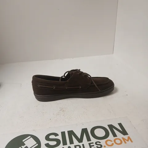 ZARA BROWN SUEDE BOAT SHOES – UK 13 (EU 47)