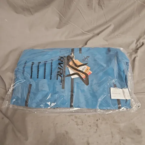 BAGGED REVOLUTION RACE CYCLONE 3 SHELL JACKET IN MOROCCAN BLUE SIZE S