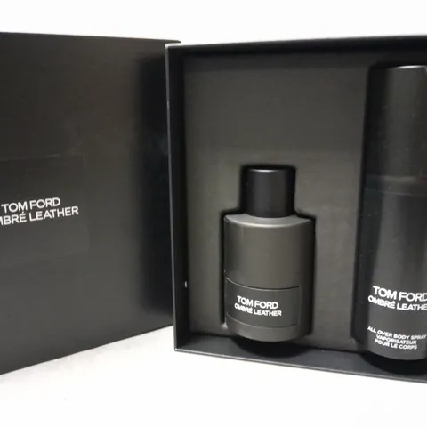 BOXED TOM FORD MEN'S OMBRE LEATHER GIFT SET