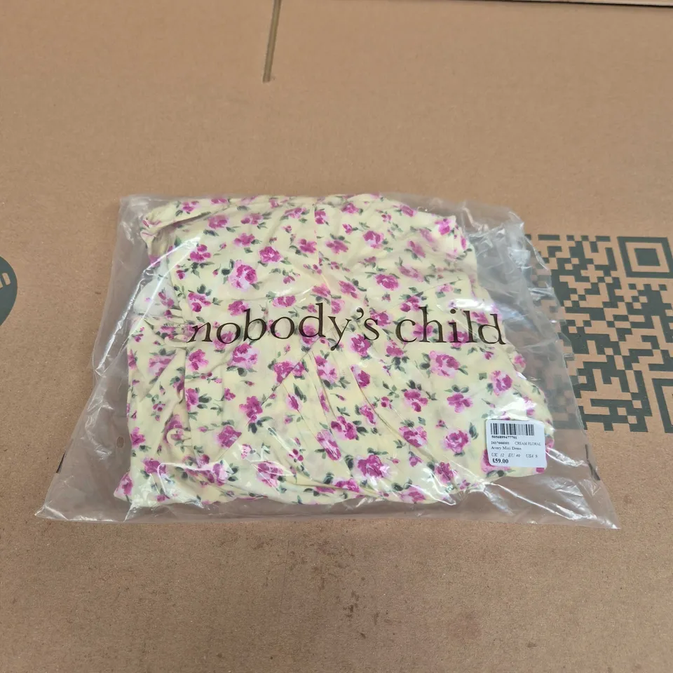NOBODY'S CHILD AVERY MINI DRESS – CREAM FLORAL - 12