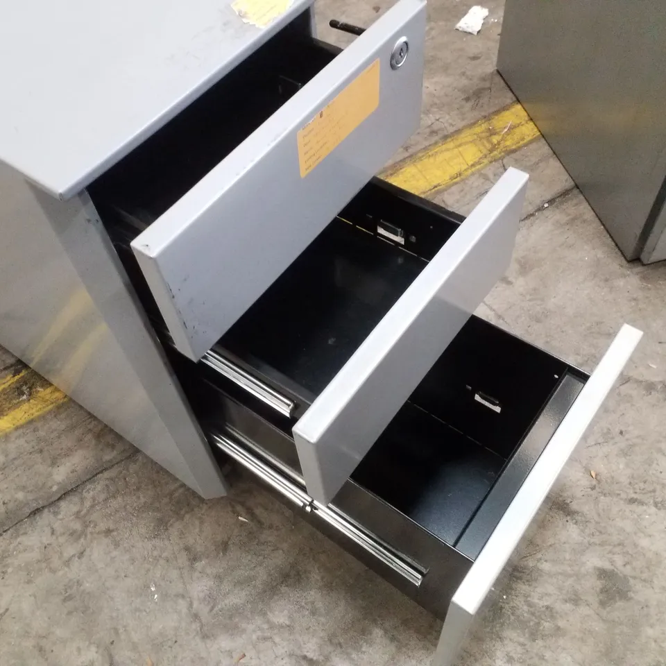 3 TIER METAL CABINET WITH WHEELS