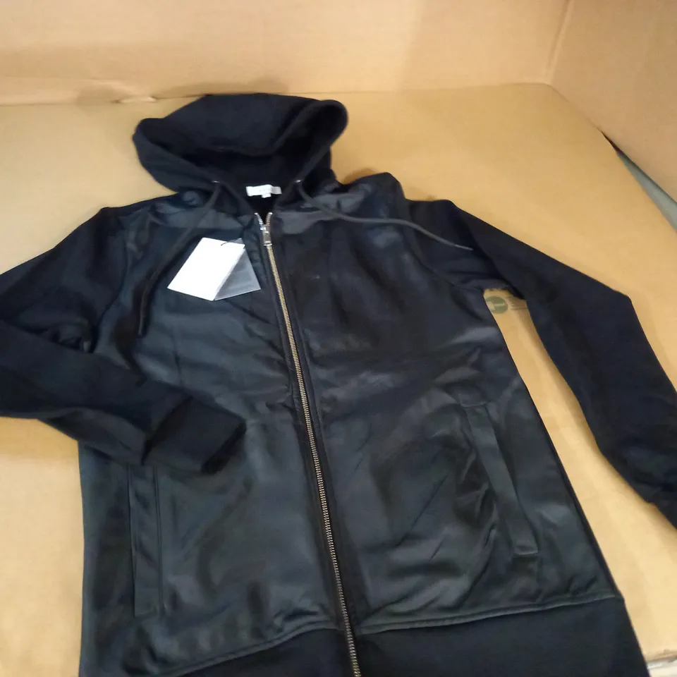 ARNE LUXE HYBRID WINDBREAKER IN BLACK - S