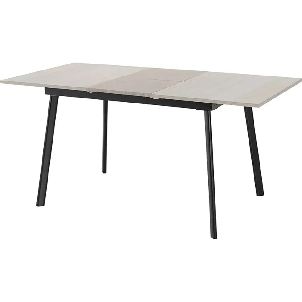 BOXED RATHMAEE BUTTERFLY LEAF DINING TABLE CONCRETE/GREY OAK EFFECT