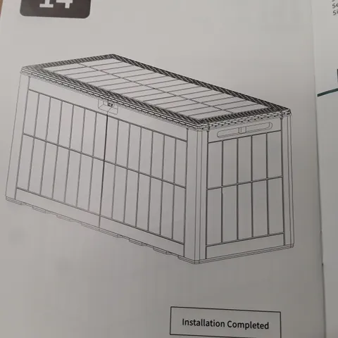 BOXED GARDEN STORAGE BOX 