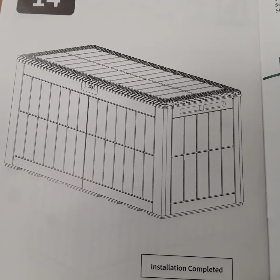 BOXED GARDEN STORAGE BOX 