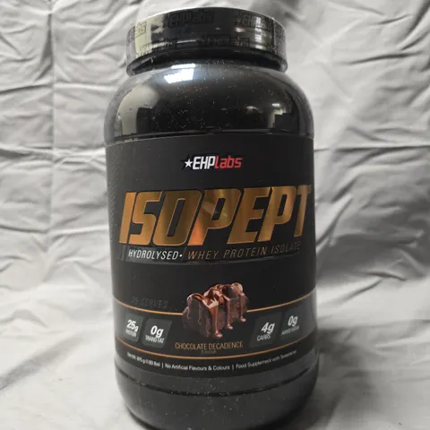SEALED EHPLABS ISOPEPT HYDROLYSED WHEY PROTEIN ISOLATE - CHOCOLATE DECADENCE - 875G 