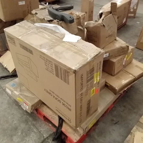 PALLET OF ASSORTED INCOMPLETE DESIGNER FURNITURE AND FURNITURE PARTS