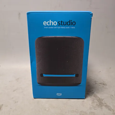 BOXED AMAZON ALEXA EHCO STUDIO SMART SPEAKER
