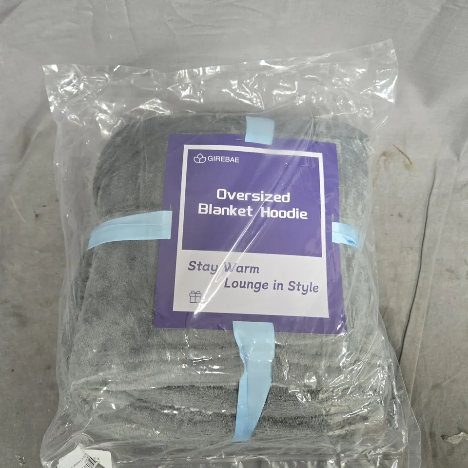 OVERSIZED BLANKET HOODIE – GREY