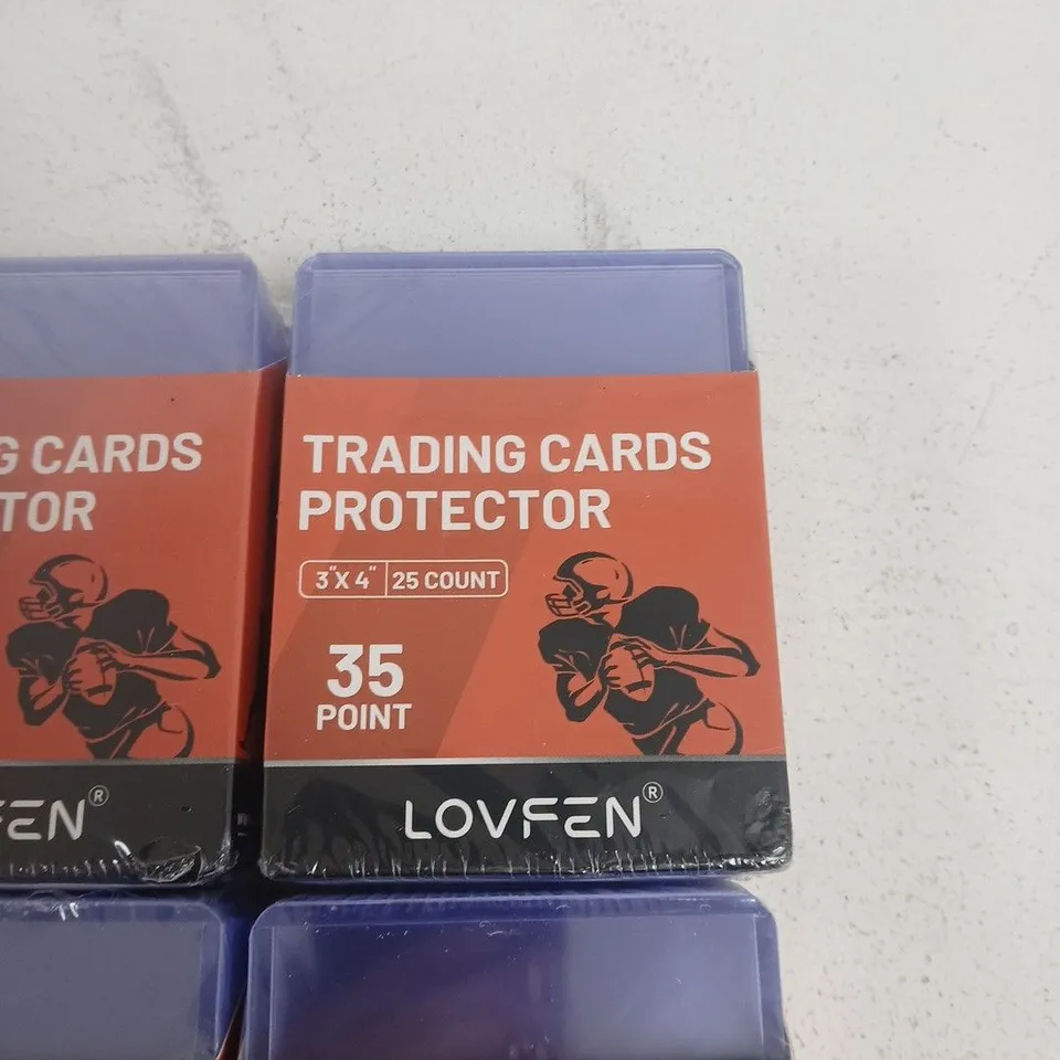 LOT OF 15 PACKS OF LOVFEN 25-PACKS OF TRADING CARD PROTECTORS - 3" X 4"