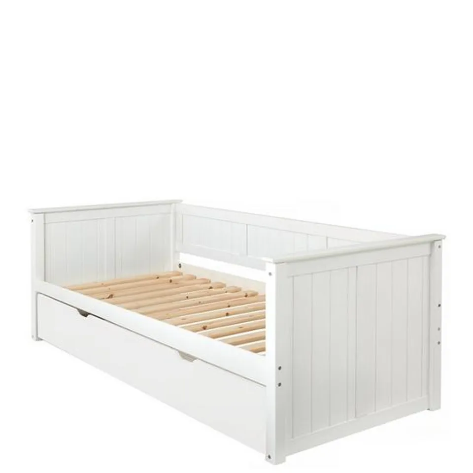 BOXED GRADE 1 CLASSIC NOVARA DAY BED FRAME - WHITE (2 BOXES) RRP £199.99