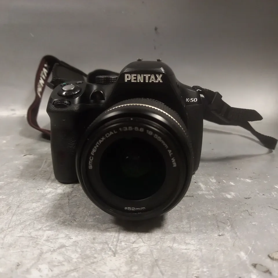 PENTAX K-50 CAMERA WITH 18-55MM LENS