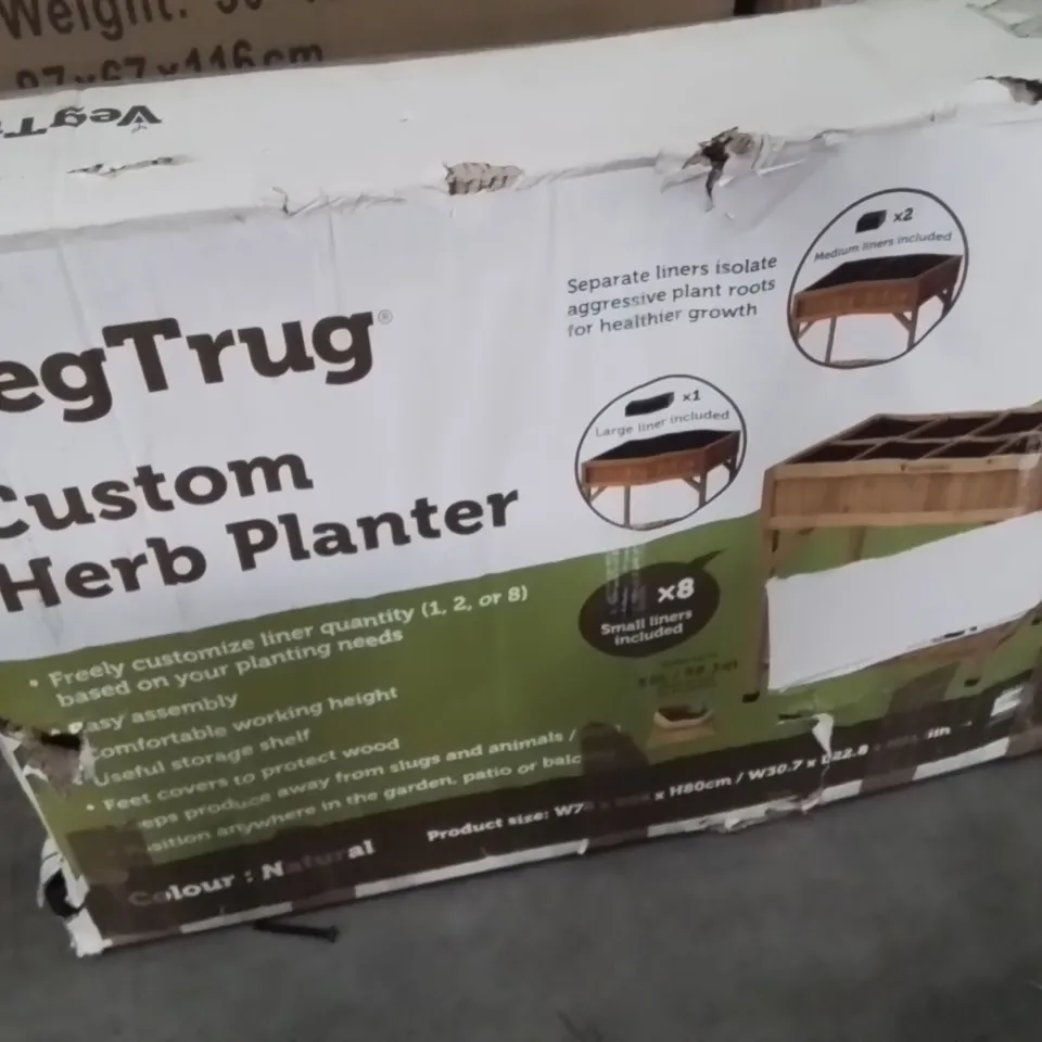 BOXED VEGTRUST CUSTOM HERB PLANTER