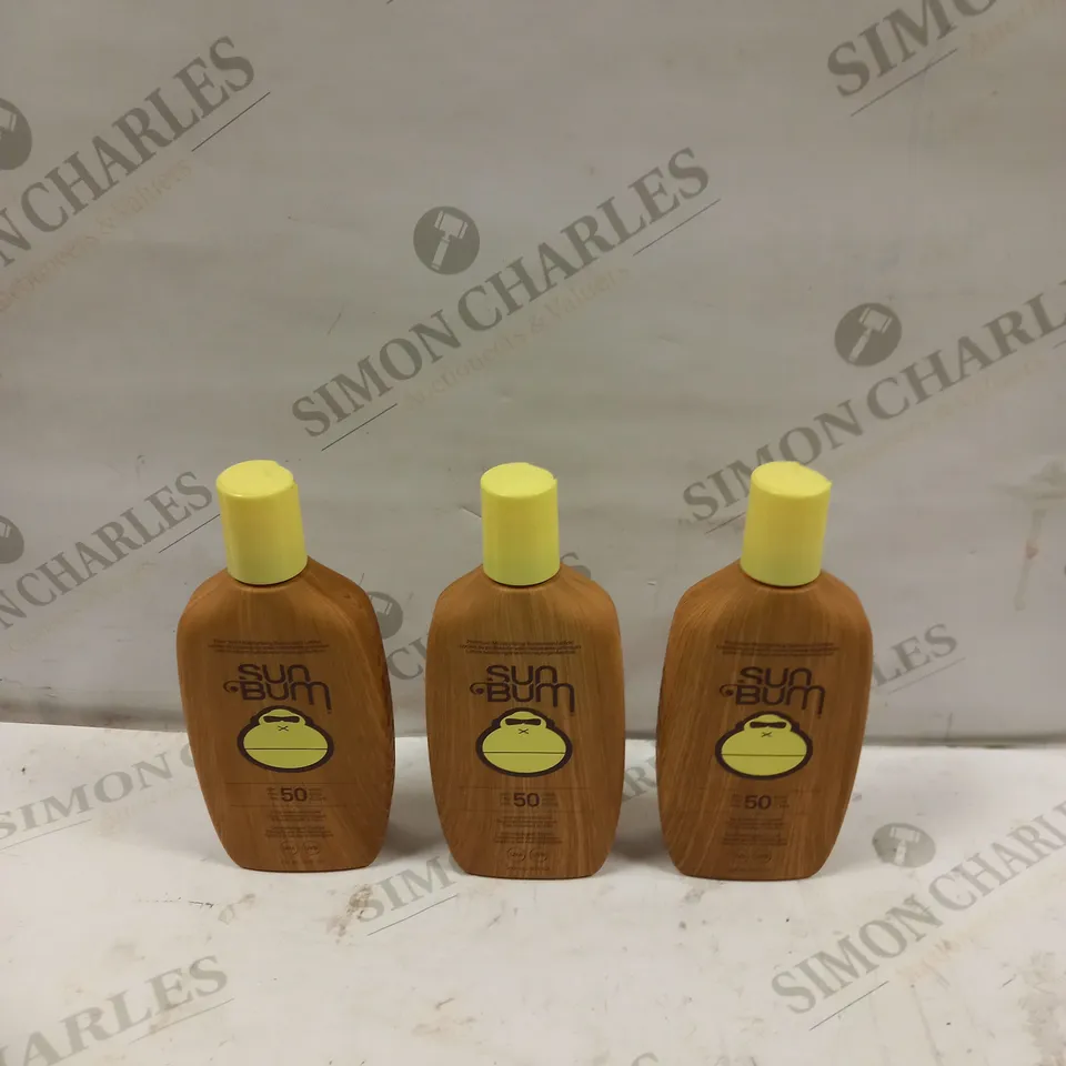 LOT TO CONTAIN 3 X SUN BUM ORIGINAL SPF 50 SUNSCREEN MOISTURISER - 237ML 