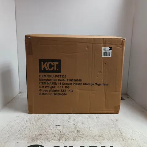 (44 DRAWER CABINET) KCT MULTI DRAWER COMPARTMENT PLASTIC STORAGE ORGANISER