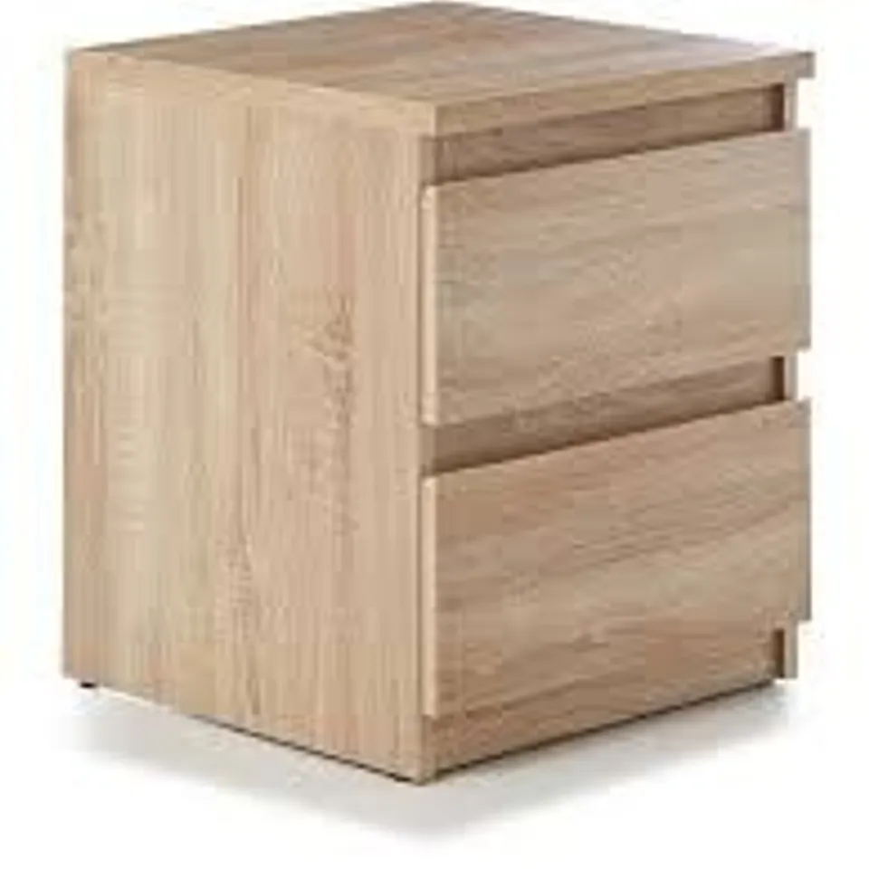 LISSON 2 DRAWER BEDSIDE TABLE RRP £59