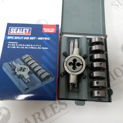 SEALEY 9PC SPLIT DIE SET - METRIC / AK3009