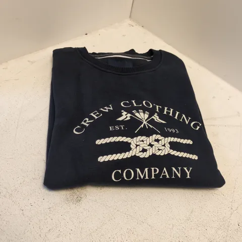 CREW CLOTHING COMPANY NAVY SWEATSHIRT β UK LARGE