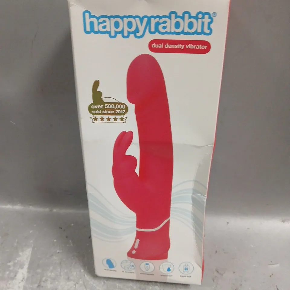 BOXED HAPPY RABBIT DUAL DENSITY VIBRATOR 