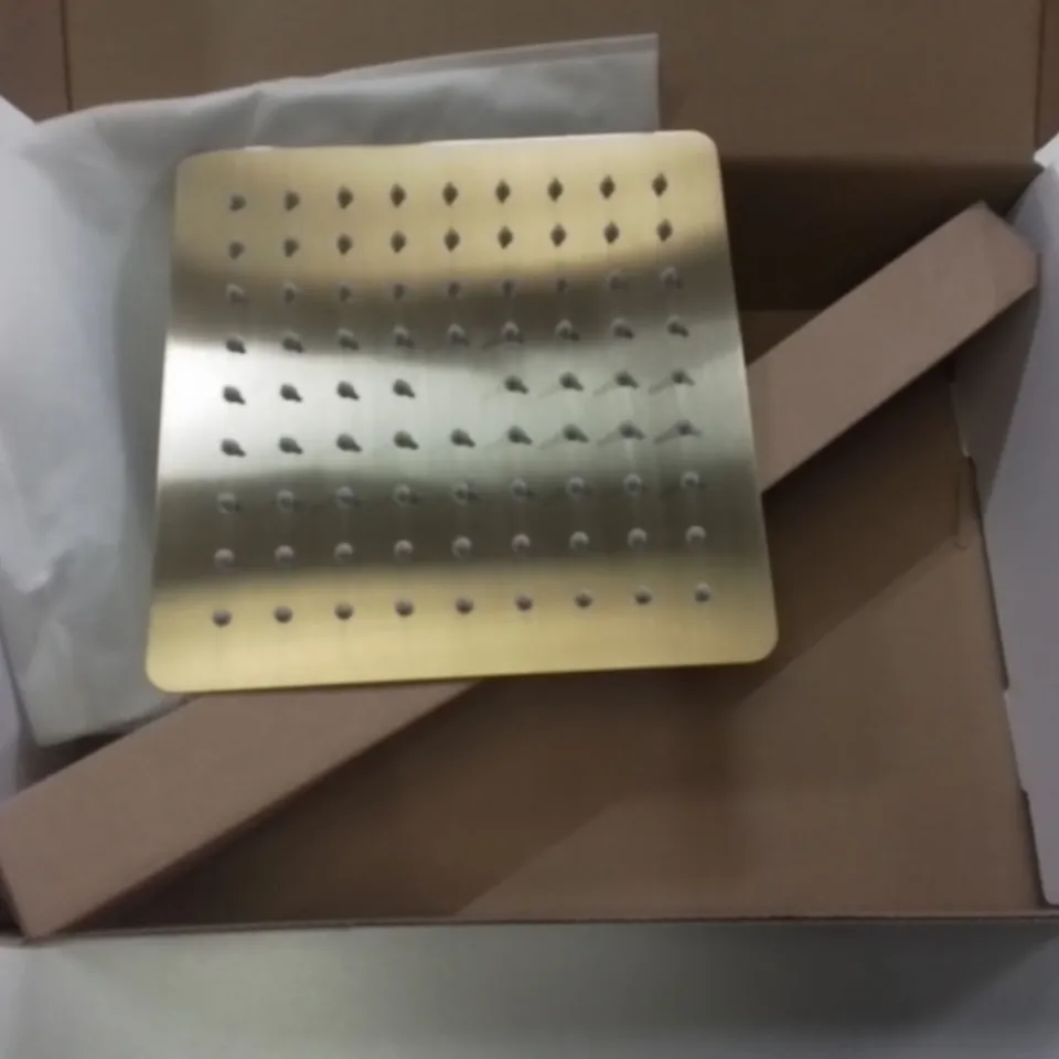 BOXED AS NEW CALYPSO RAILITO C/MOUNT SHOWER SET IN BRUSHED BRASS