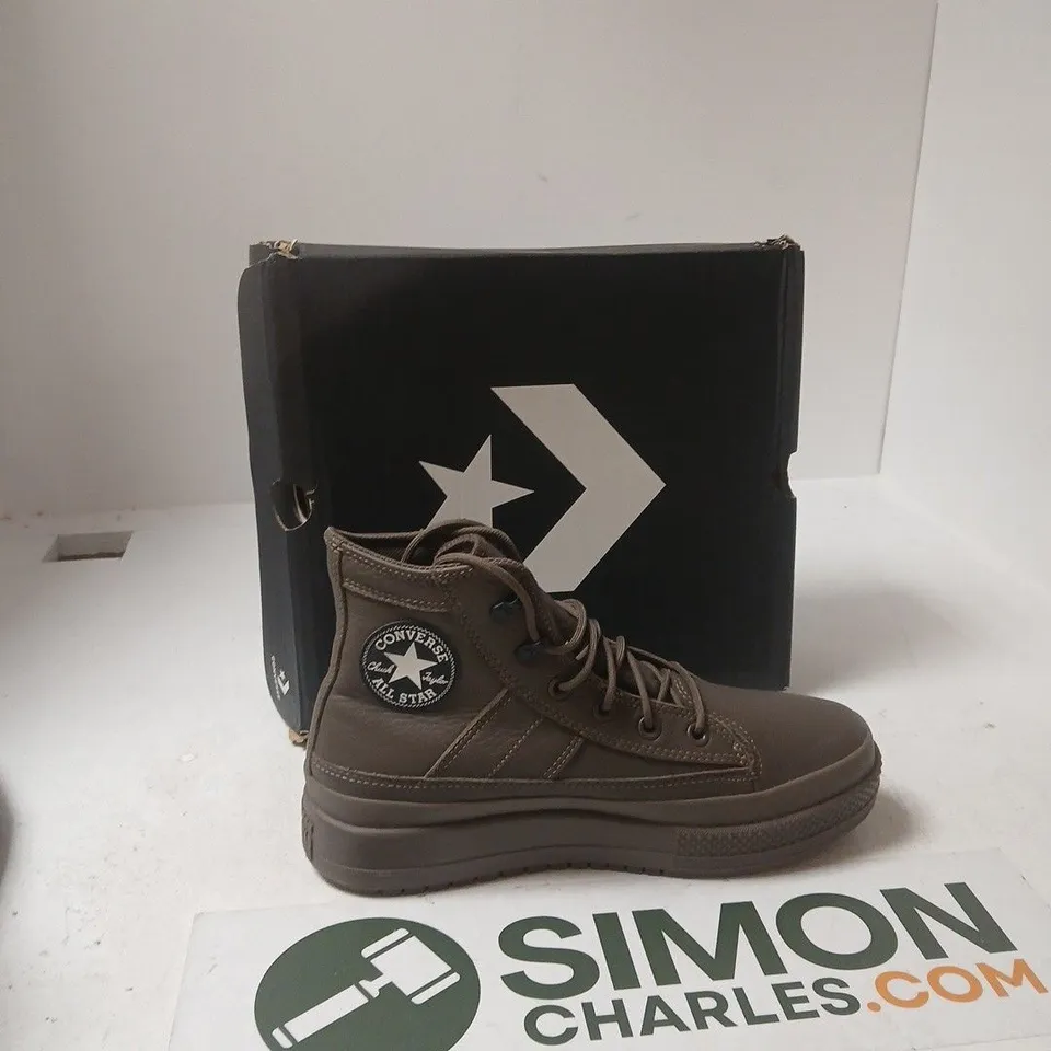 CONVERSE ALL STAR HIGH-TOP SNEAKERS, BROWN, UK 7.5