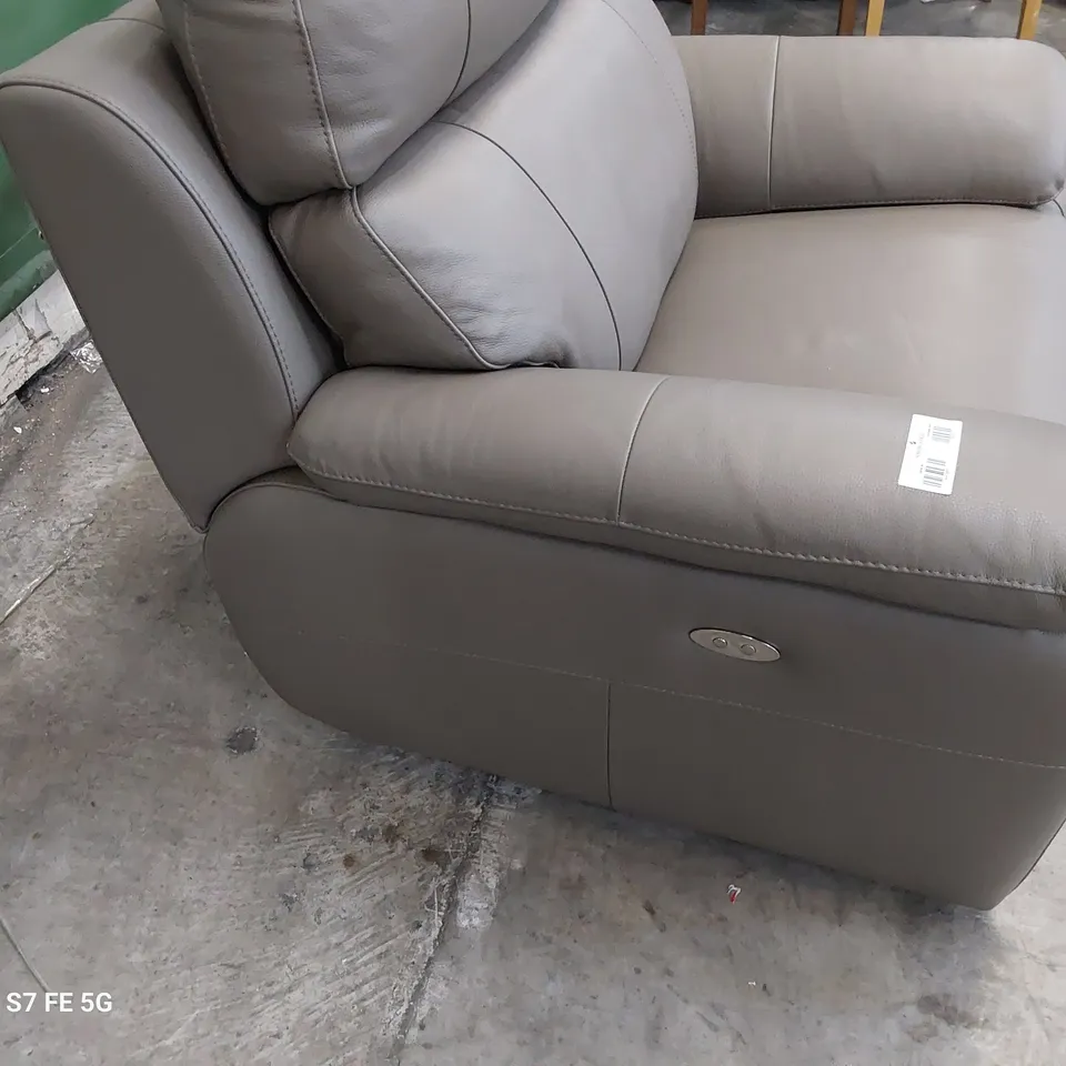 QUALITY ITALIAN DESIGNER PATRIZIO POWER RECLINING EASY CHAIR MUD LEATHER 