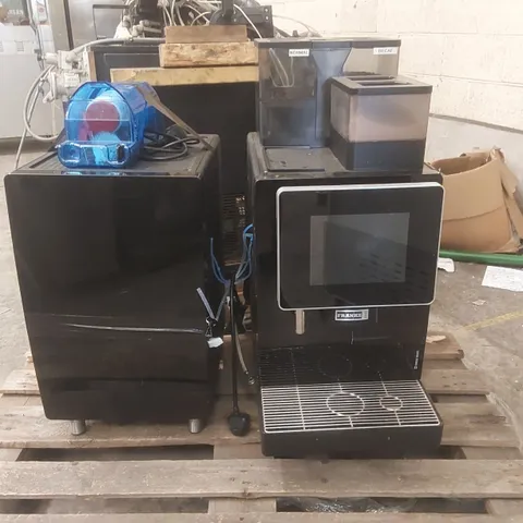 FRANKE A600 AUTOMATIC COFFEE/CHOCOLATE MACHINE WITH MILK COOLER ATTACHMENT