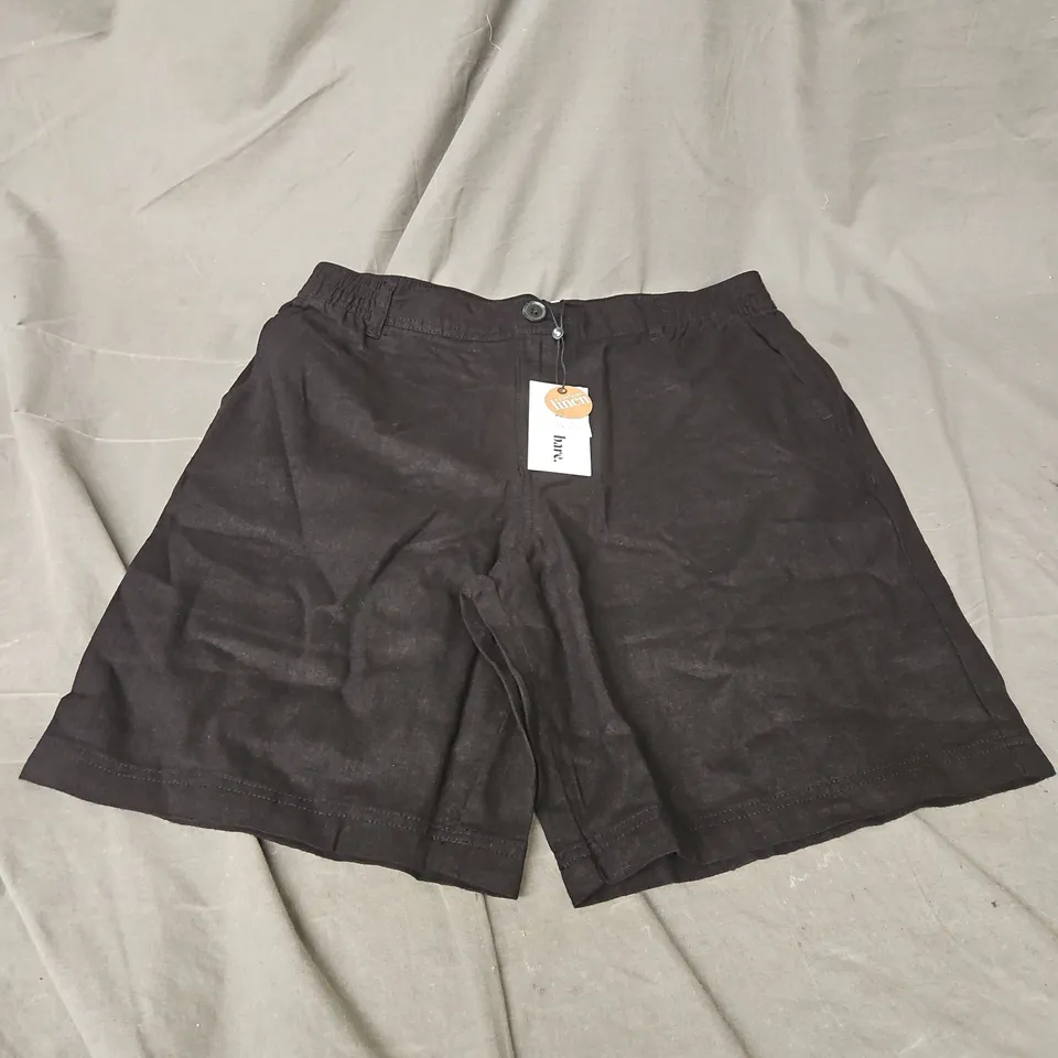 THREADBARE MENS HUNT SHORTS IN BLACK SIZE W34