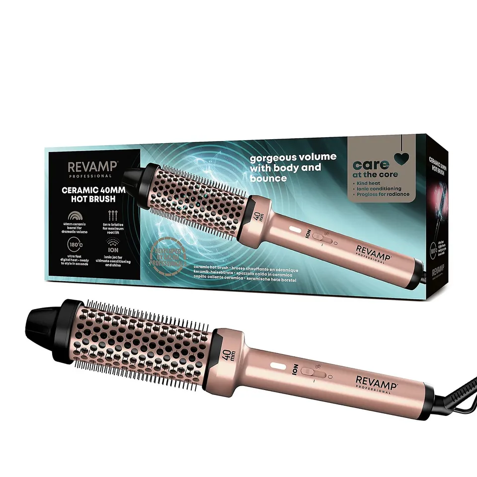 REVAMP CERAMIC 40MM HOT BRUSH - ROSE GOLD