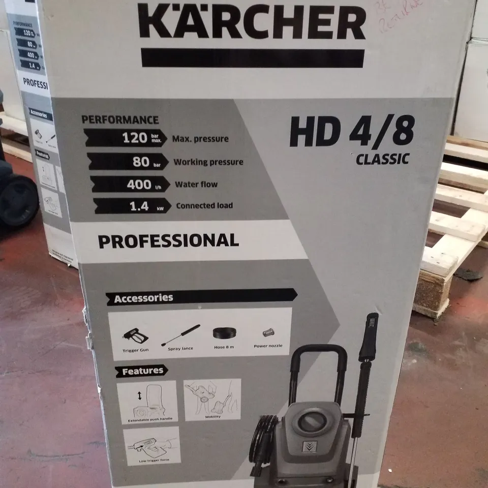 BOXED REFURBISHED KÄRCHER H/D 4/8 CLASSIC HIGH-PRESSURE CLEANER 