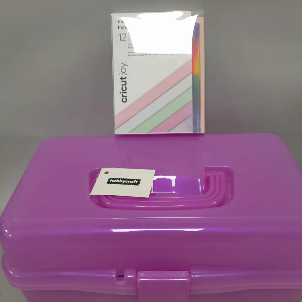 HOBBYCRAFT PURPLE ARTS & CRAFTS BOX 