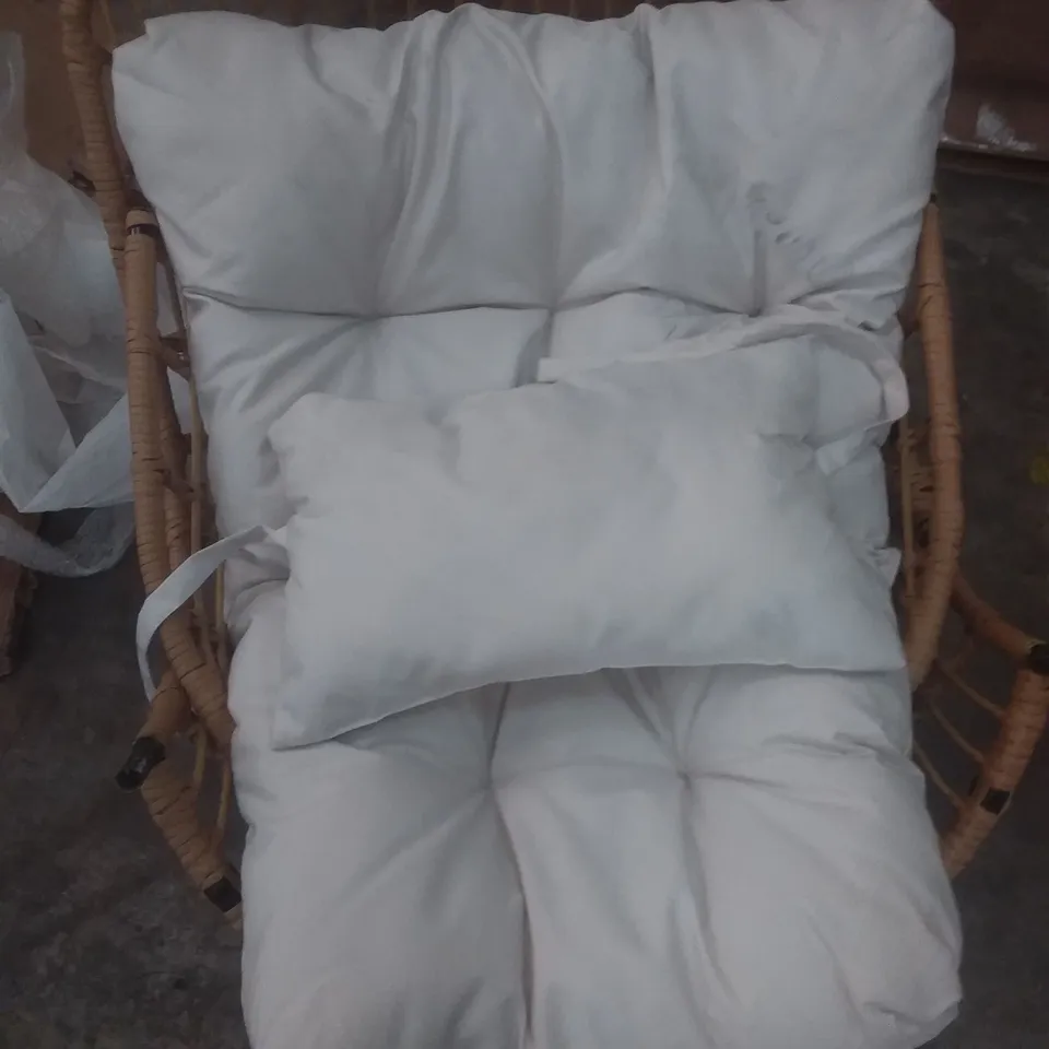 CANE HANGING GARDEN EGG CHAIR PDVH3