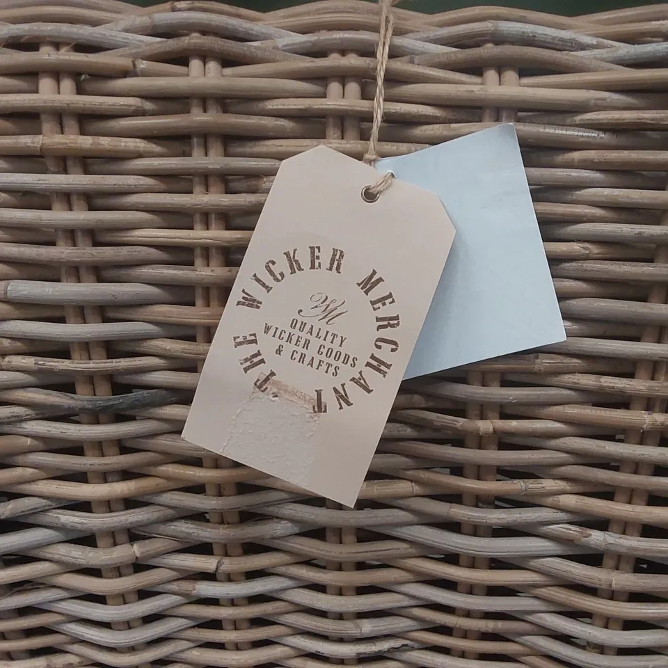 PAIR OF WICKER MERCHANT DINING CHAIRS