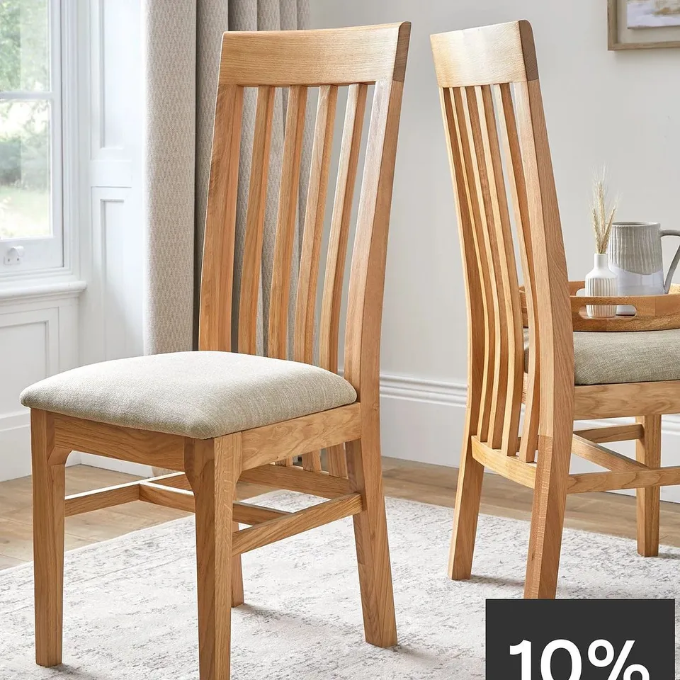 CONSTANCE DINING CHAIR PAIR - COLLECTION ONLY