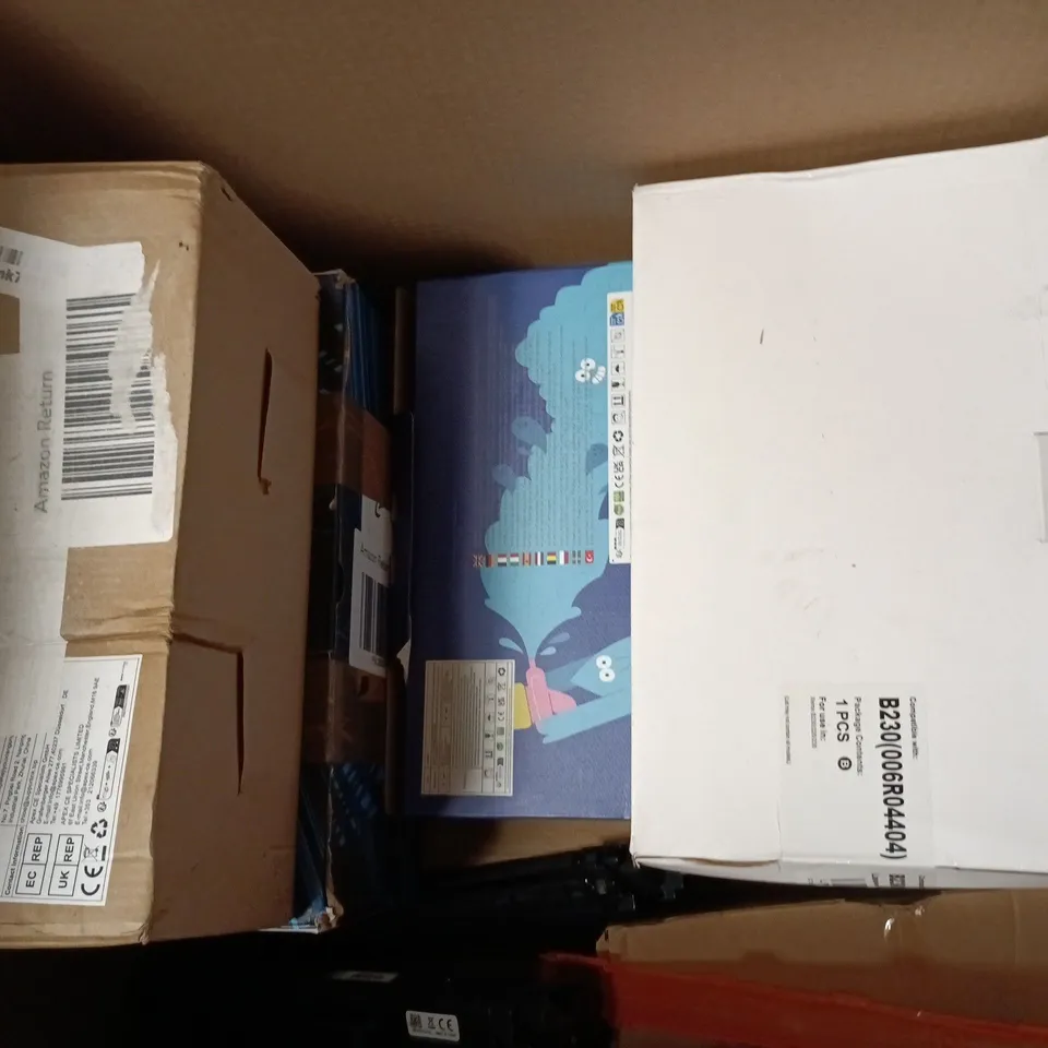 BOX OF APPROXIMATELY 8 ASSORTED PRINTER TONER CARTRIDGES