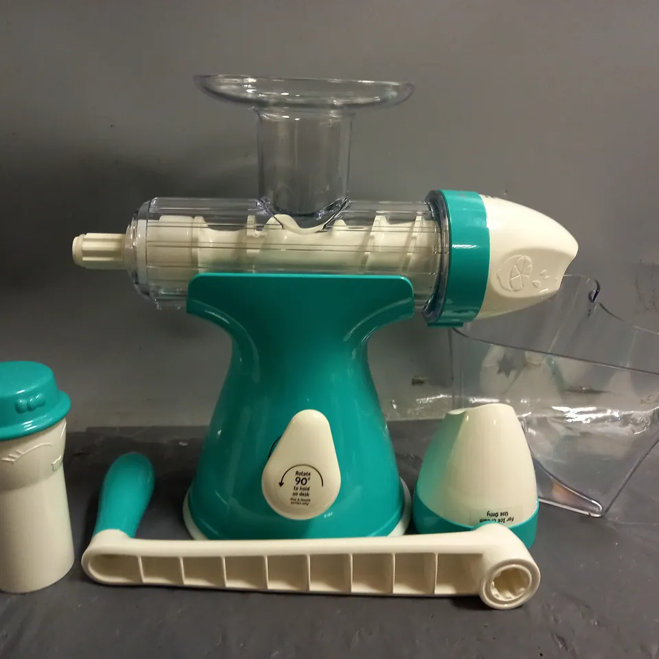 BOXED JUICY JOY JUICE & ICE CREAM MAKER