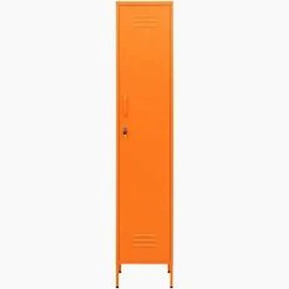 BOXED STEEL SINGLE DOOR LOCKER -ORANGE-