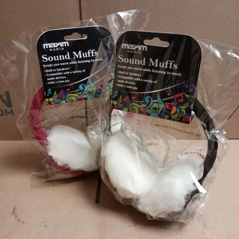 APPROXIMATELY 30 MAXIM AUDIO SOUND MUFFS 