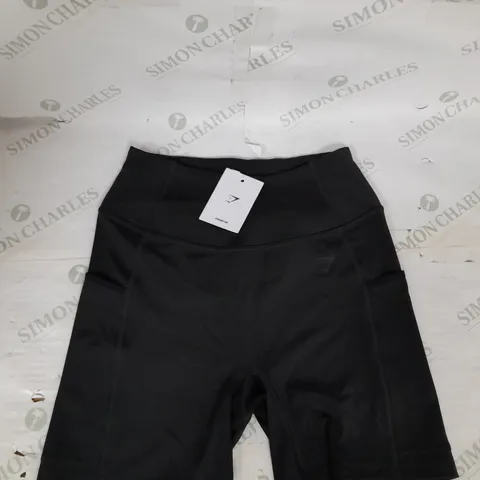 GYMSHARK POCKET BODY FIT SHORTS IN BLACK SIZE M
