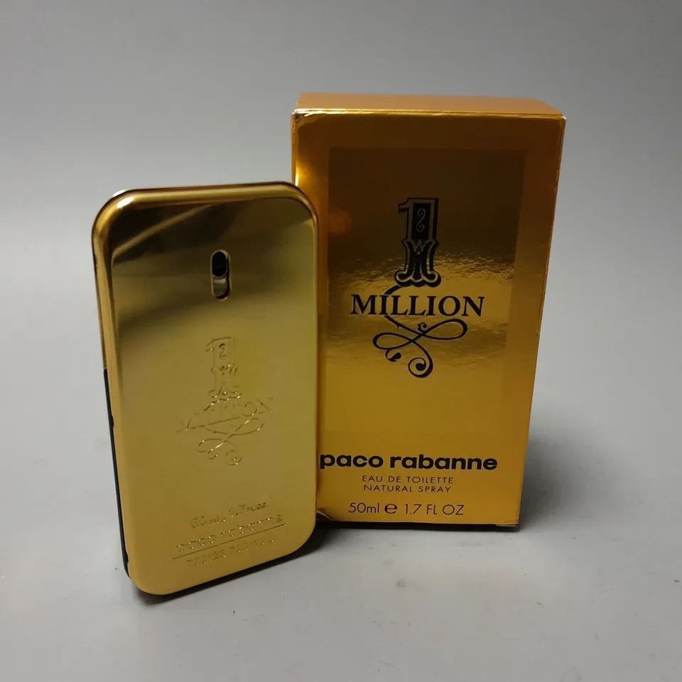 BOXED PACO RABANNE 1 MILLION MENS 50ML EAU DE TOILETTE