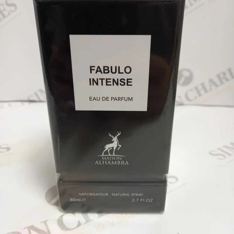 BOXED AND SEALED FABULO INTENSE EAU DE PARFUM MAISON ALHAMBRA 80ML