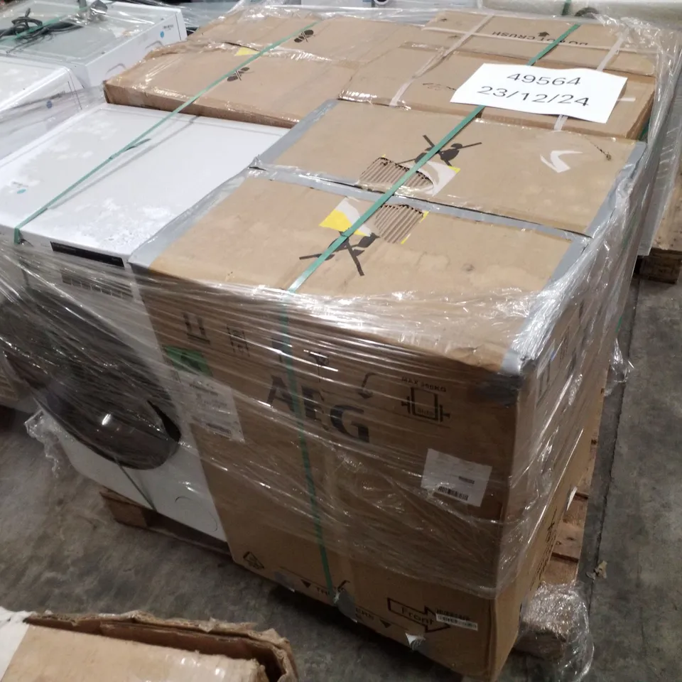 PALLET OF APPROXIMATELY 4 UNPROCESSED RAW RETURN WHITE GOODS TO INCLUDE